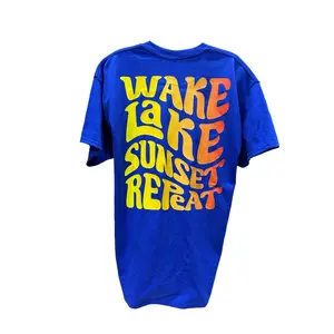 Wake Lake Sunset Repeat T-Shirt Premium Quality Summer Shirt Comfort Colors Womens Shirt