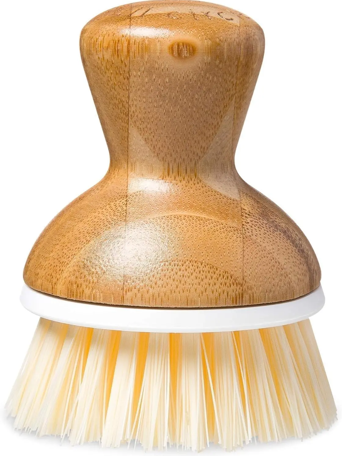 Bamboo Dish Brush with Handle Eco-Friendly Kitchen Scrubber Family Safe Durable Cleaning Tool for Dishes Pots Pans Sinks Chemical-Free - Toilet