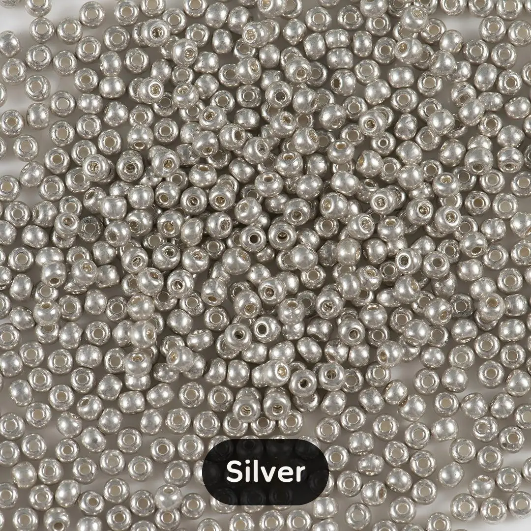 1.5mm 2mm 3mm 4mm Gold Silver Rose Gold Gunmetal Antique Bronze Navy Seed Beads Color Retention Glass Spacer Beads