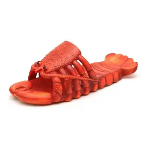 Openclaw Lobster Design [Waterproof Sandals] Waterproof Non-Slip Men's Summer Sandals |   EVA Flip Flops , Soft Bottom for Indoor & Outdoor Use, Comfortable Footwear