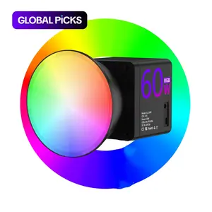 Handheld RGB COB Video Light - USB-Rechargeable Soft Continuous Lighting - Soft Fill Light - Perfect for Vlog, Live Stream & Photography - Selfie Ring Light - Professional Studio Lighting & Camera Accessories - Video Recording Accessories #GLOBAL PICKS