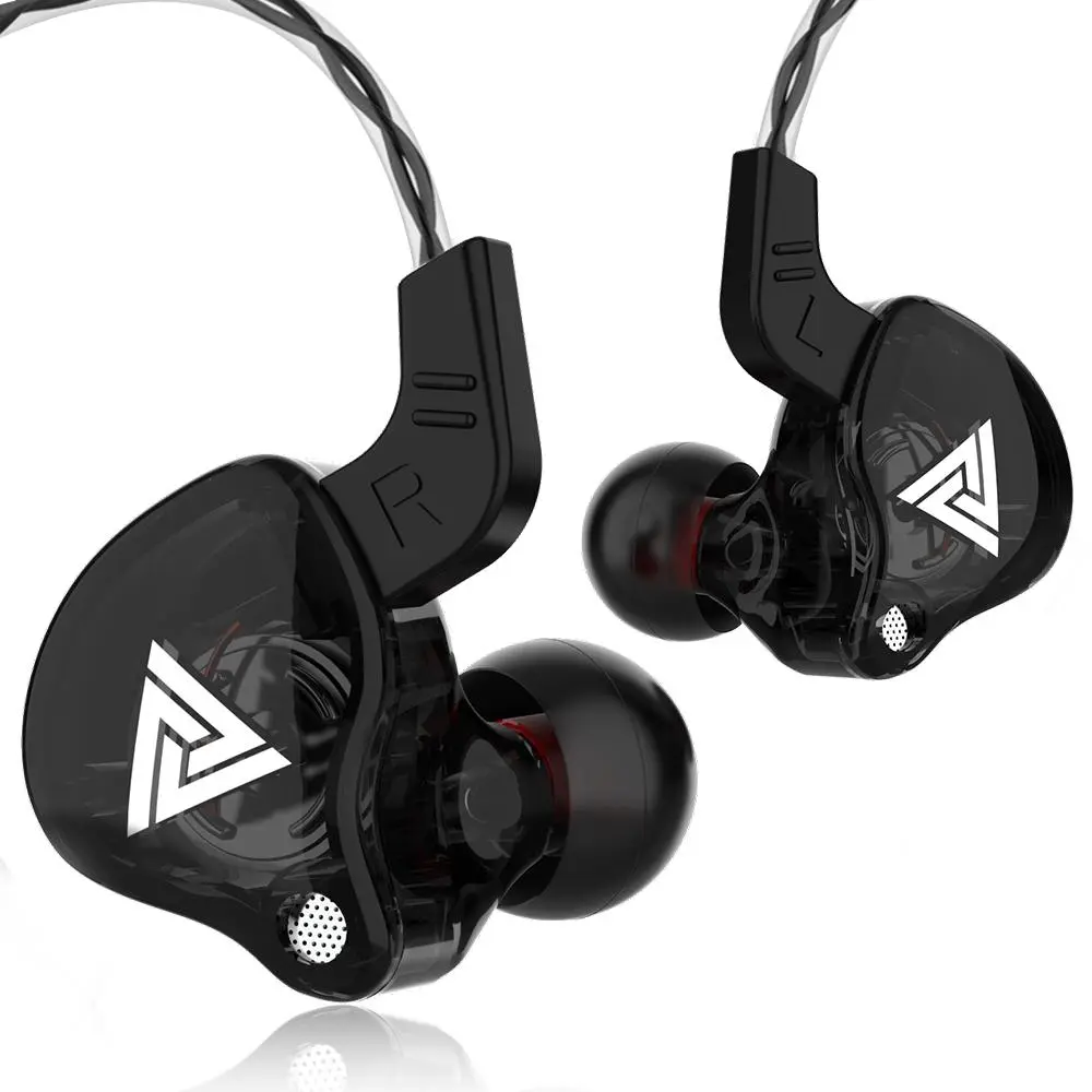 AK6 Wired Earphone In-ear Design with Microphone HiFi Heavy Bass Noise Cancelling for Esports Gaming Live Streaming Black Audio Electronic Headset