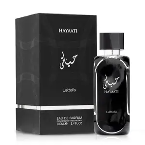 Lattafa Hayaati for Men Eau de Parfum Spray, 3.4 Ounce Woody Aromatic Spicy Fragrance