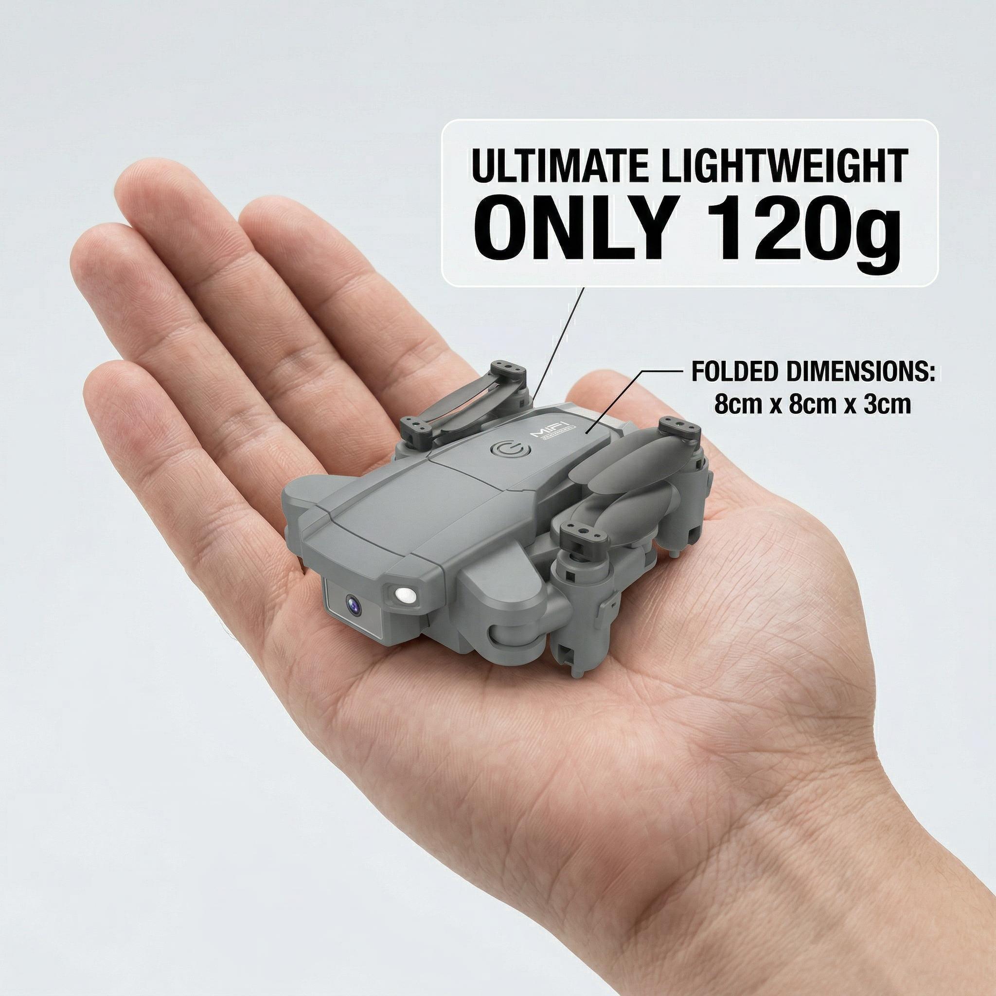 Mini Flying Toy Beginner-Friendly Toy RC Airplane with One-Touch Takeoff/Landing, Hover, Spin & 360° Flips