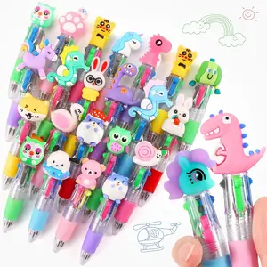 Arthink 20\30\50Pcs Multicolor Pen in One, 4-in-1 0.5mm Fine Point Cute Pens, Fun Kawaii Ballpoint Pen for Children's Party Favors, Classroom Prizes, Teacher School Supplies, Bulk Gifts for Students