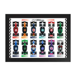 【Cars Not Included】Display Wallboard for 71049 -  Race Cars, Frame for Car Wall Mount Display Lover