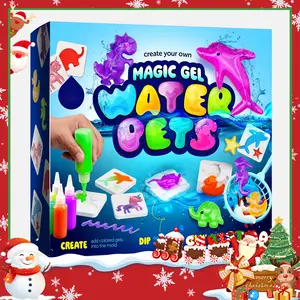 Magic Water Elf Toy Kit with Magic Gels Molds for Imaginative Play Christmas Gifts Birthday Party Favors Family Friendly DIY STEM Projects