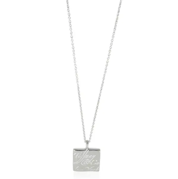 Pre-owned Tiffany & Co Sterling Silver Notes Pendant