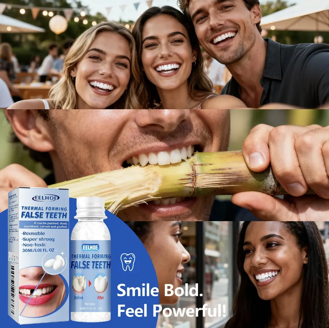 EELHOE Moldable Teeth Styling Putty 30ml Boxed, Cosmetic Temporary Tooth Modelling Gel for Film & Makeup Appearance Adjustment