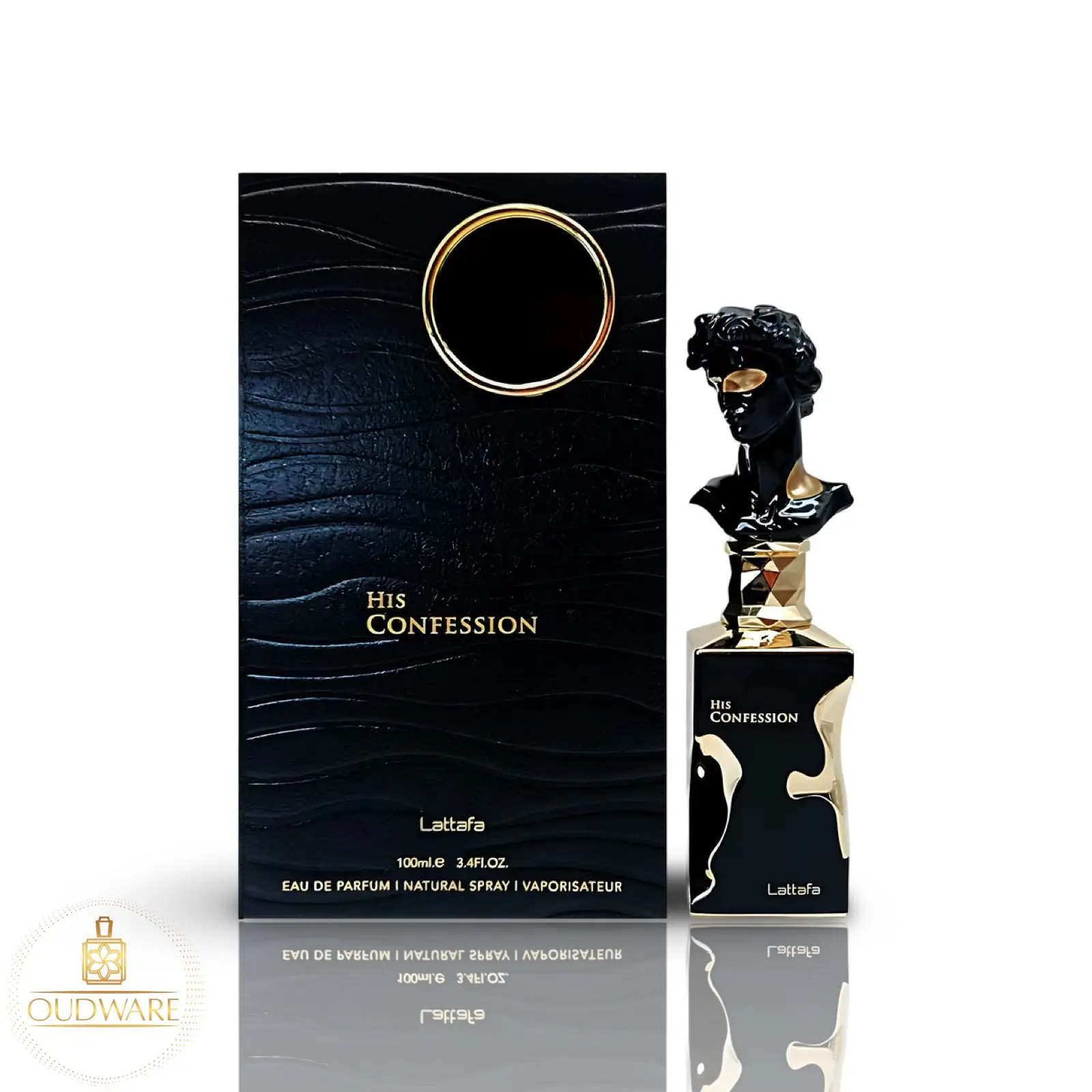 Lattafa Perfumes His Confession Eau De Parfum For Men 100ml (3.4 Oz) - Lattafa New Release With Notes Of Mandrin, Vanilla & Amber Fragrance i got you
