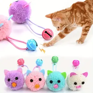 4 Pack Interactive Cat Toy Mice, Cute Macaron Color Cat Toys with Bell Sound, Plush Mouse Toys for Indoor Cats, Kitten Play Toys for Hunting, Biting & Exercise