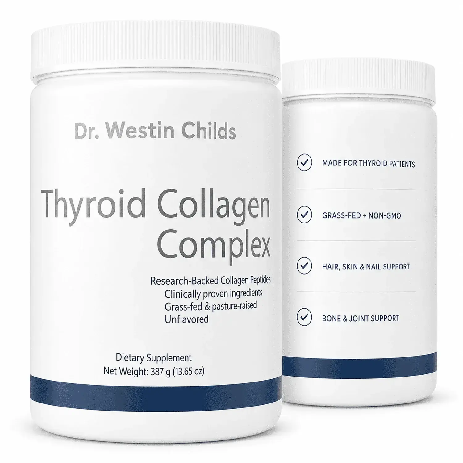 Dr. Westin Childs Collagen Complex | VERISOL, FORTIGEL & FORTIBONE Peptides with Vitamin C & Hyaluronic Acid | 30 Servings