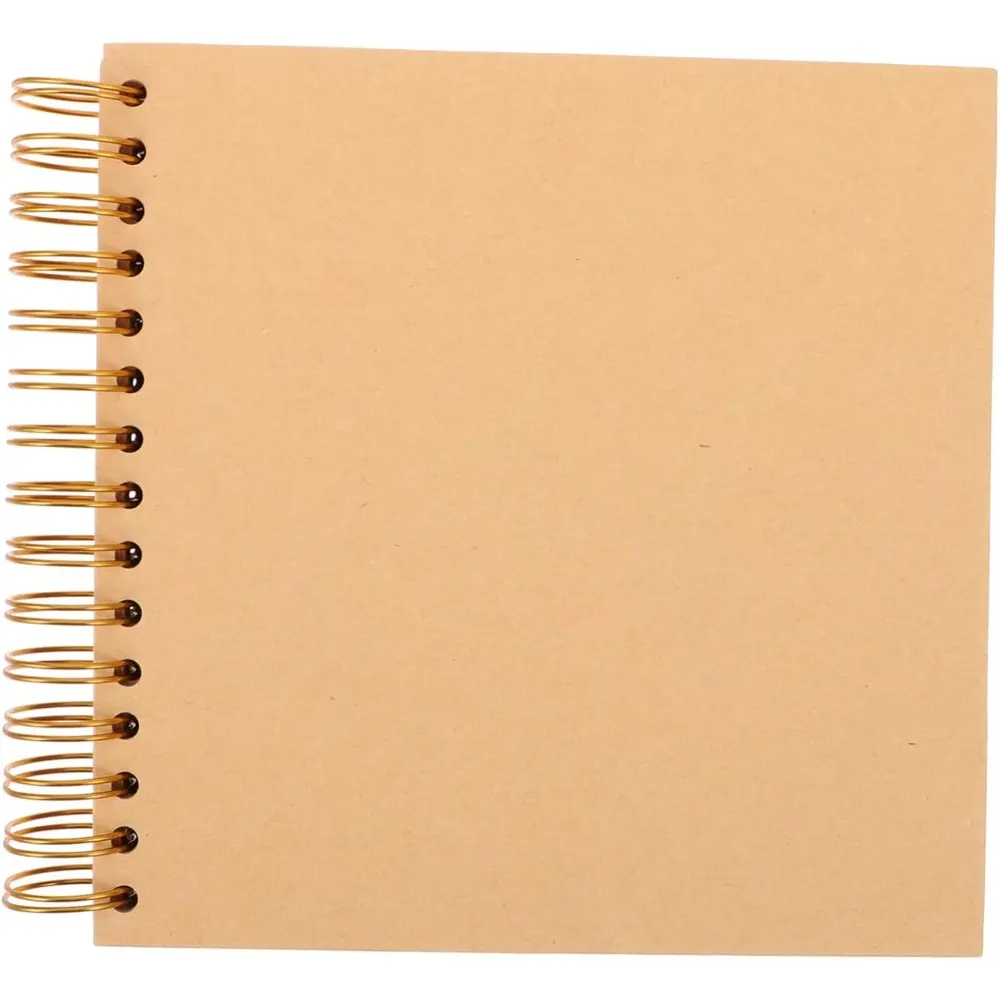 Travel Scrapbook Album 40 Pages (8 x 8 Inch) Brown  Kraft Paper, Photo Album Scrapbook, Memory Book - Ideal for Your Anniversaries Scrapbooking Albums Art & Craft Projects,Christmas Gift Ideas.