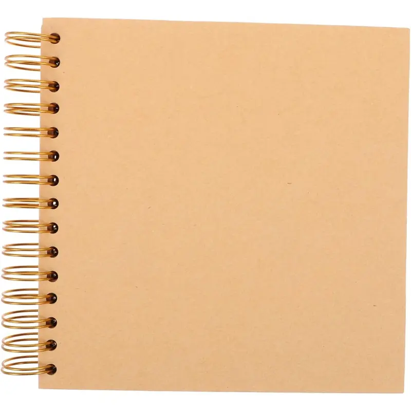 Travel Scrapbook Album 40 Pages (8 x 8 Inch) Brown  Kraft Paper, Photo Album Scrapbook, Memory Book - Ideal for Your Anniversaries Scrapbooking Albums Art & Craft Projects,Christmas Gift Ideas.