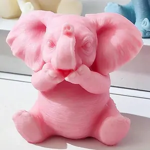 3D Handmade Silicone Elephant Mold for Crafts, Aromatherapy Candles, Soap Making, Resin and Clay Molding Tool, Perfect Home Gift and Decoration