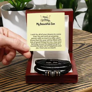 Birthday gifts for son, gifts for son from mom, Gifts for son, mom and son, Bracelet for son