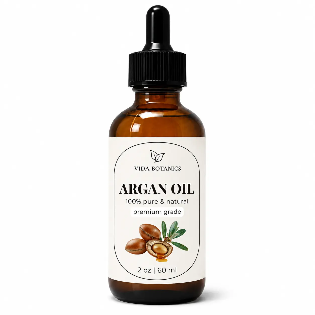 Vida Botanics Argan Oil 100% Pure And Natural Premium Grade - For Hair, Skin, Nails