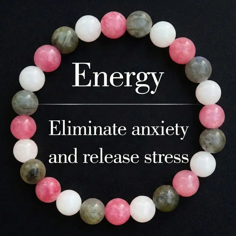 Petralune Synthetic Color-Contrast Beaded Crystals Bracelet - Fashionable Costume Jewelry, Auspicious Arm Candy Accessory for Loved Ones with Peace, Good Fortune, Prosperity Energy, Beautiful Encouragement Bracelet, Crystals Bracelets, Beautiful Bracelets