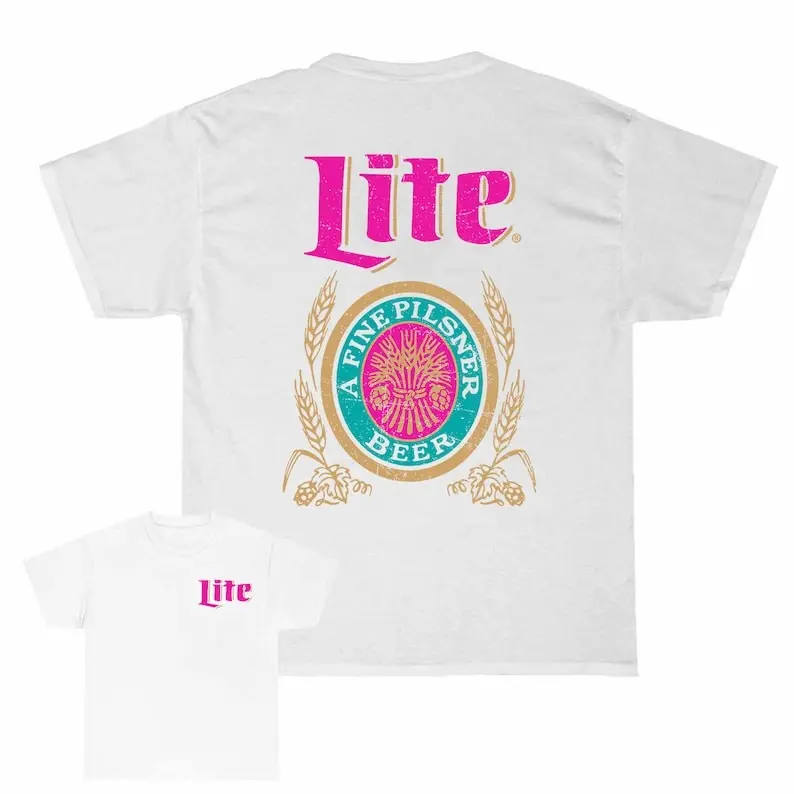Mille r Lite, Beer Tshirt Shortsleeve Casual