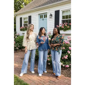 The Adrian by Lovervet High-Rise Wide Leg Denim Three Lengths