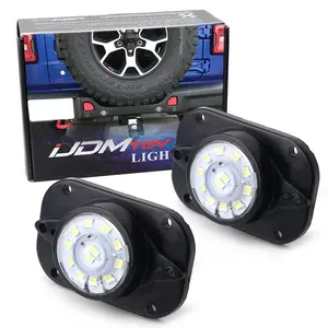 iJDMTOY Xenon White 12-LED Surface Flush Mount LED Lighting Kit For Front Driving/Fog Light or Rear Bumper Backup Reverse Light