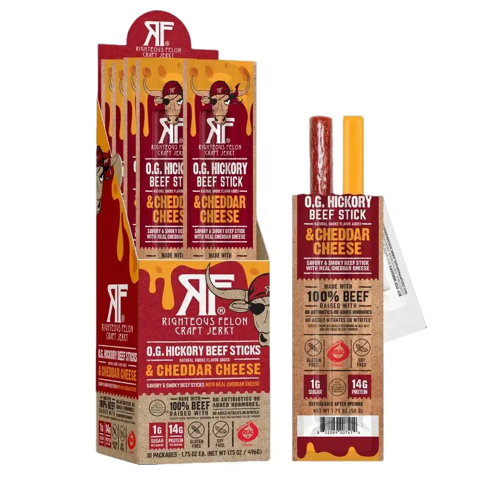 NEW Side-by-Side Beef & Cheese Sticks (10ct Caddy/1.75oz ea) NEW Side-by-Side Beef & Cheese Sticks (10ct Caddy/1.75oz ea)