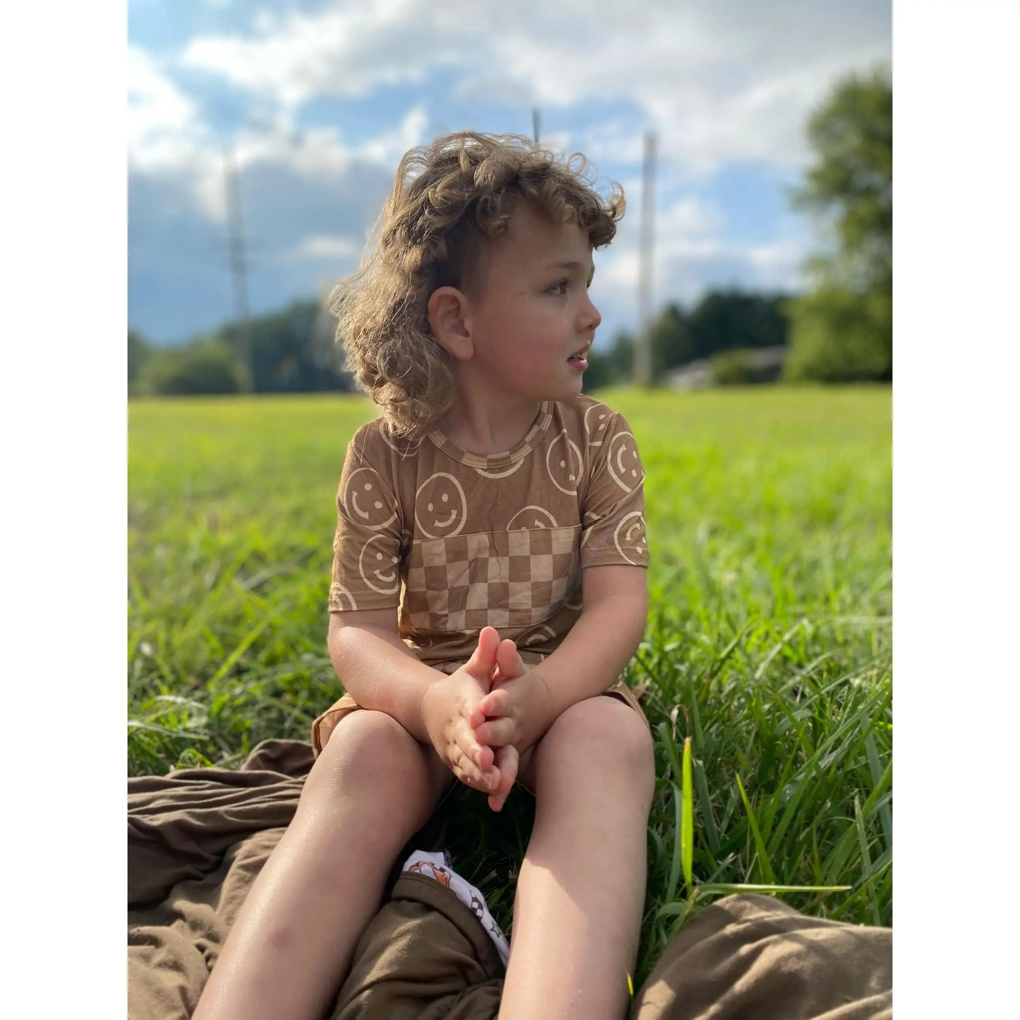 Sunkissed Smiles Crew Tee Set