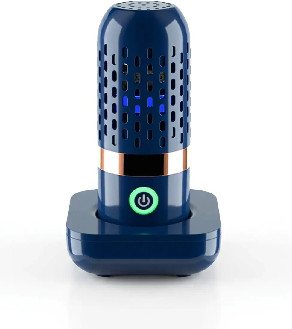 OH-Ion Purification Kitchen Cleaner Machine - Wireless Charging, 250min Working Time, Waterproof, for Vegetables, Fruits & Meat (Blue)