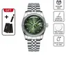 POEDAGAR Men's Casual Business Analog Quartz Wrist Watch with Round Dial and Stainless Steel Band, Water-Resistant Fashion Timepiece with Gift Box for Parties and Gifting
