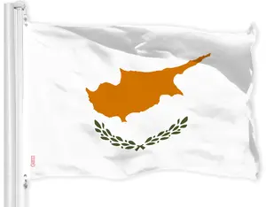 G128 Cyprus Cypriot Flag | 3x5 Ft | LiteWeave Pro Series Printed 150D Polyester | Country Flag, Indoor/Outdoor, Vibrant Colors, Brass Grommets, Thicker and More Durable Than 100D 75D Polyester