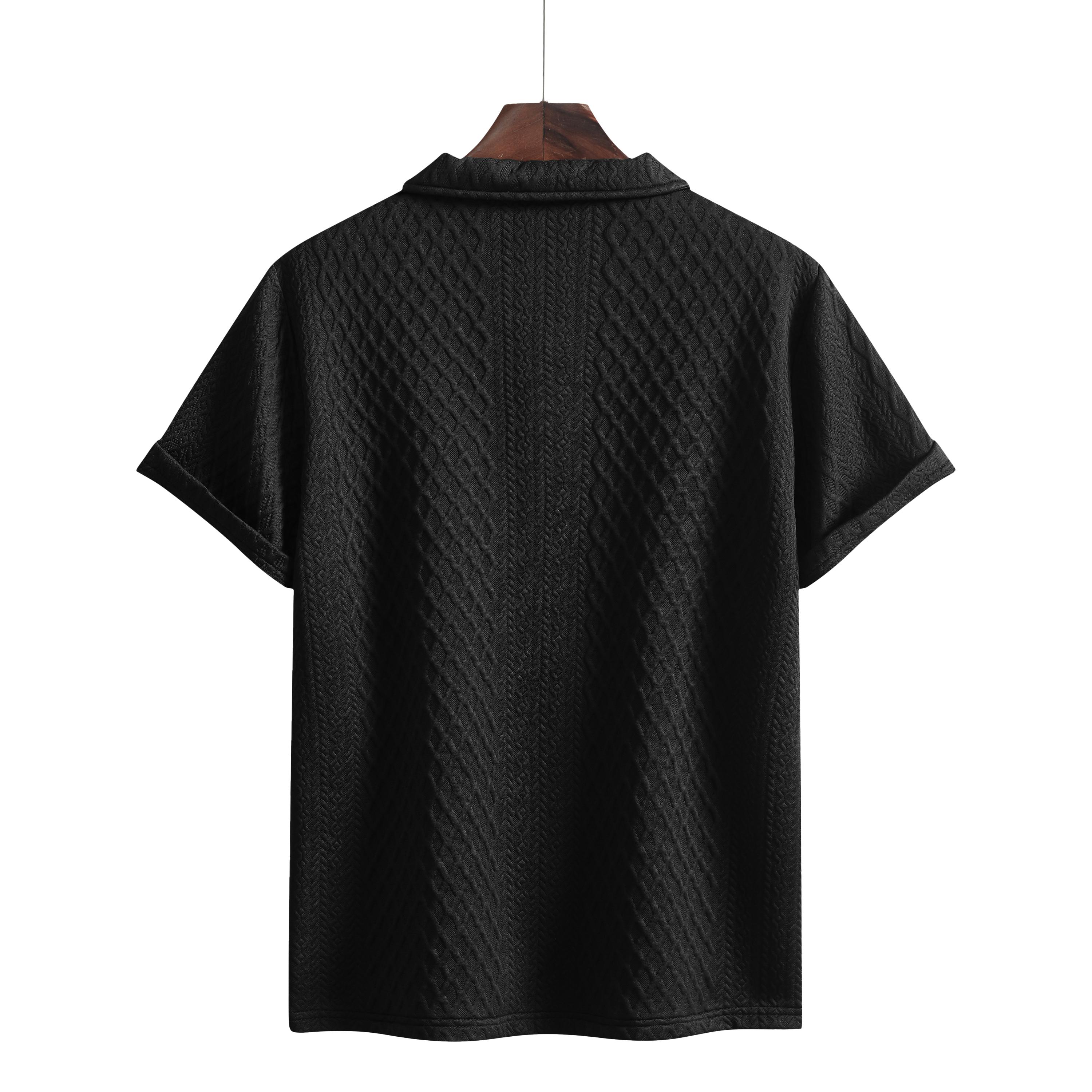 2-Pack Men’s Cooling Polo Shirts, Textured Knit Short-Sleeve Tops, Breathable & Soft Casual Golf Polos for Men, All-Season Everyday Wear