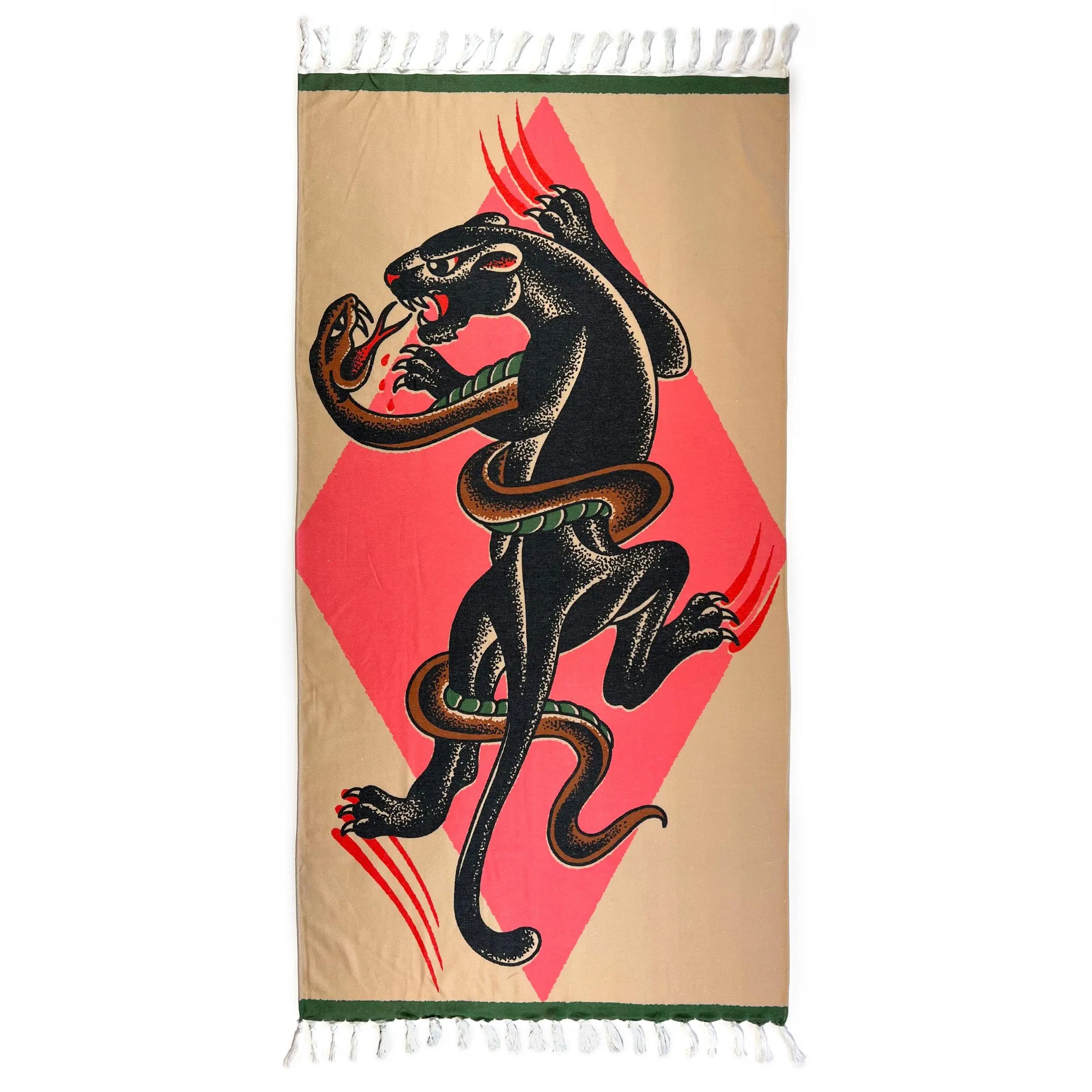 PANTHER AND SNAKE TURKISH TOWEL