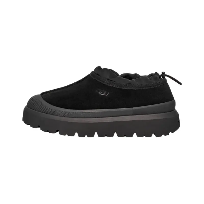 UGG Men's Tasman Weather Hybrid Slide Slippers, Water-Resistant Suede Slip-On with Plush Wool Lining