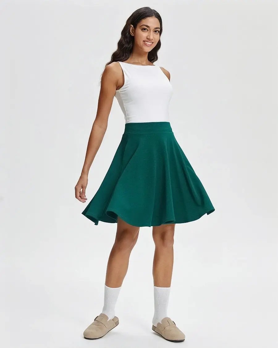 Knee-Length Flared Skirt