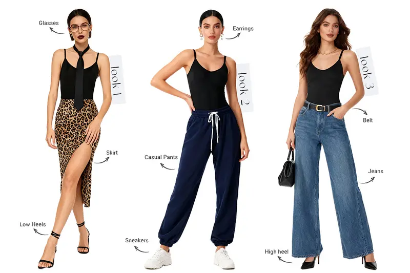 Product Introduction of VVL Women's Black Seamless Bodysuit – Breathable, Tummy Control Shapewear with Adjustable Straps, Plus-Size Faja Butt Lifter, Easy On & Off 26