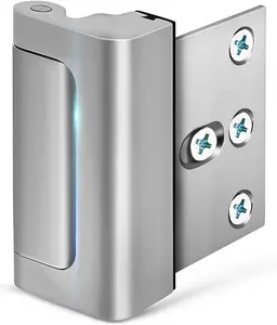 Home Security Door Lock with 8 Screws, Childproof Door Reinforcement Lock with 3 Inch Stop Withstand 800 lbs for Inward Swinging Door,Upgrade Night Lock to Defend Your Home