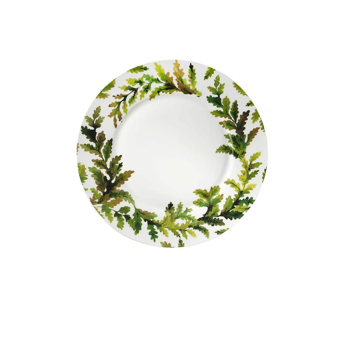 Chefanie Green Leaves Dinner Plate