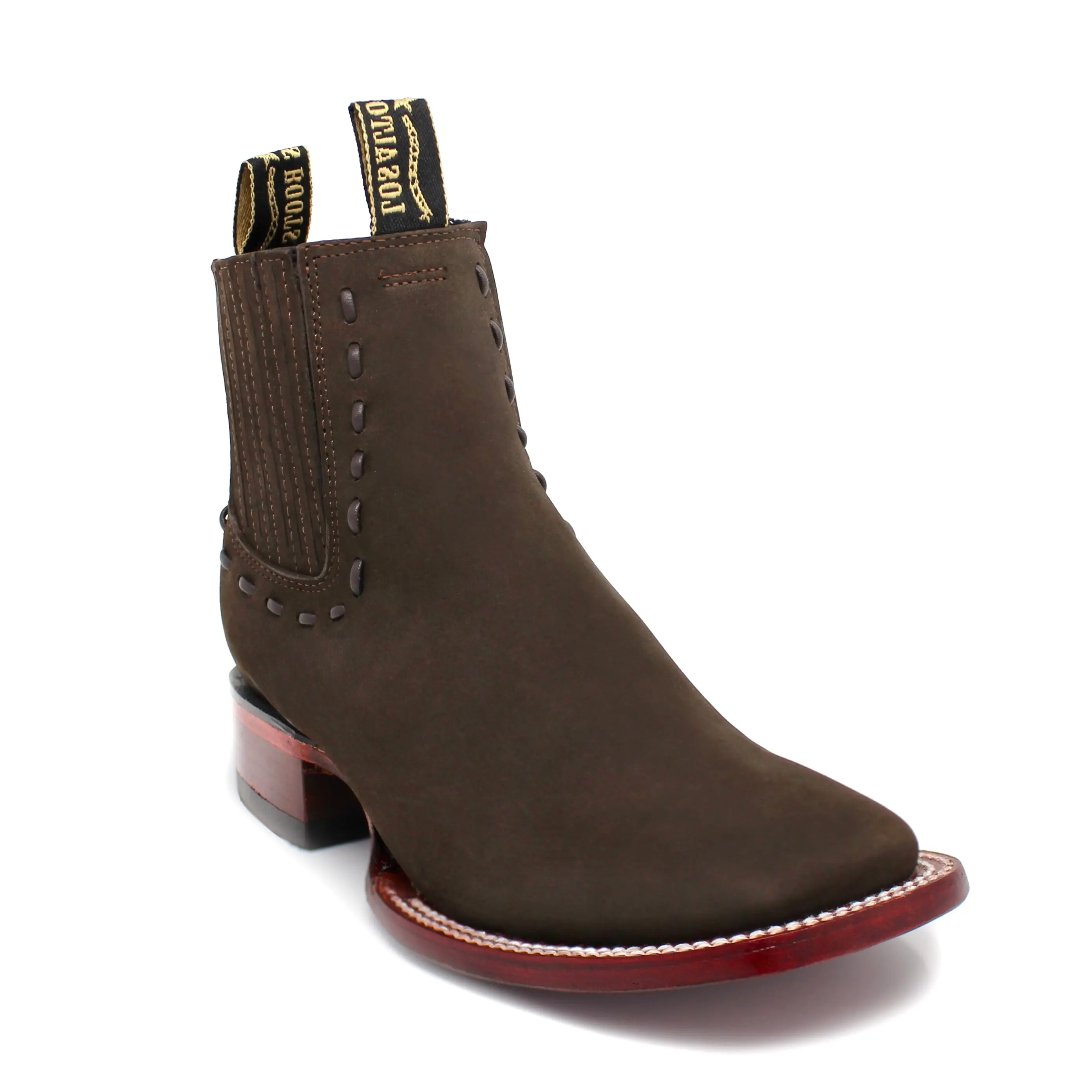 Los Altos Ladies Nubuk Ankle Boots - Tabaco