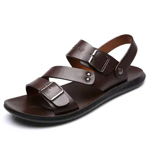 DINAOR Men's casual sandals, outdoor beach shoes, casual and comfortable, refreshing and durable
