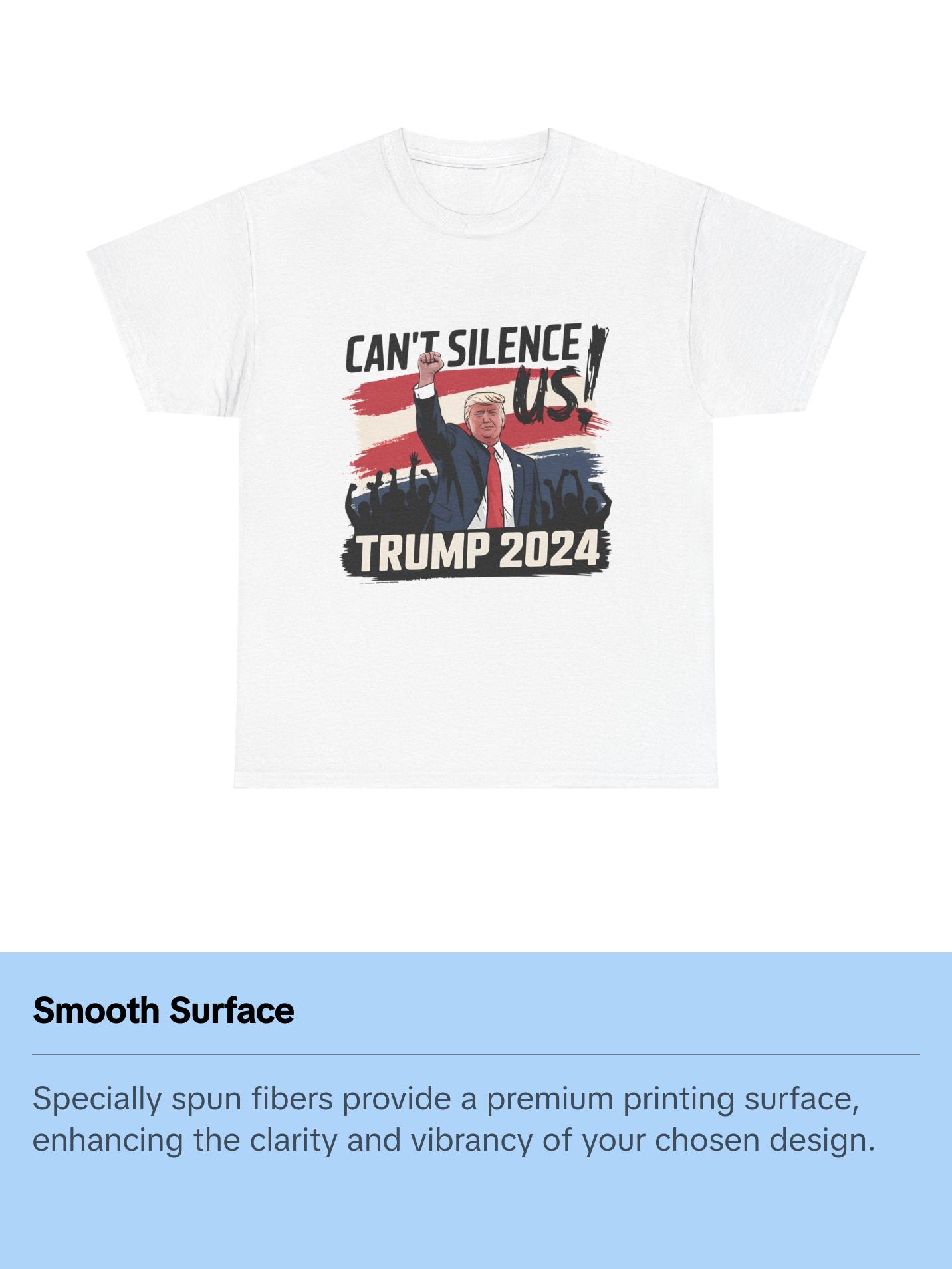 Can't Silence Us Trump - Unisex Heavy Cotton Tee