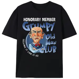 Grumpy Old Man Club Honorary Member Tee |   Funny Dad Joke Graphic T-Shirt |   Vintage Retirement Humor Top