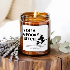 You a Spooky Bitch Candle for Halloween, Funny Halloweeen Decor, Halloween Candle, Halloweenn Party Favor, Halloween Witch Decor, Witch Candle