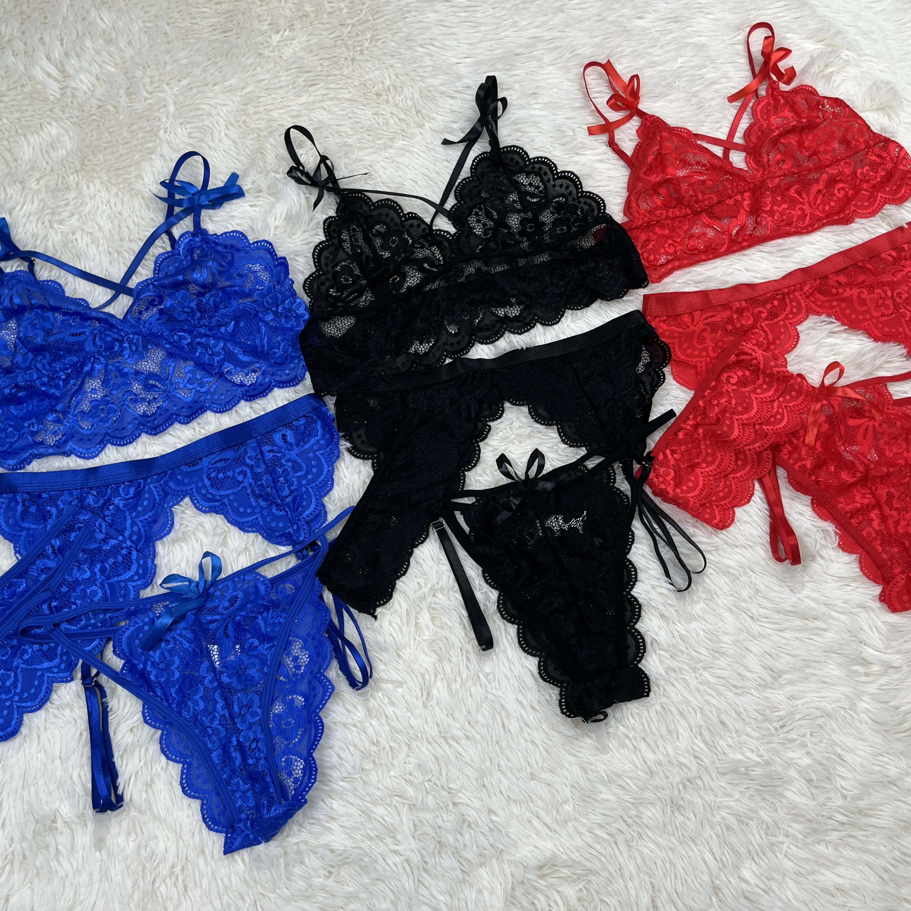 Romantic 3-Piece Lace Lingerie Set for Valentine's Day - Sweet & Flirty Bra, Panty & Garter Belt in Multiple Colors #SpringStatements - TikTok Shop Romantic 3-Piece Lace Lingerie Set for Valentine's Day - Sweet & Flirty Bra, Panty & Garter Belt in Multiple Colors #SpringStatements - TikTok Shop