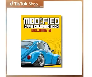 Modified Cars Coloring Book Volume 2: JDM, Retro & Sport Car Illustrations for Adults and Kids