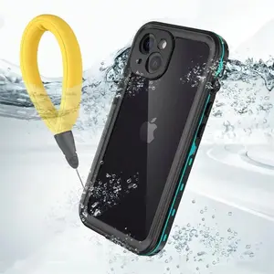 Full Sealed Clear For iPhone 12 13 14 15 16 17 Pro Max Waterproof Cases IP68 Diving 360 Protect Magsafe Shockproof Protect Cover