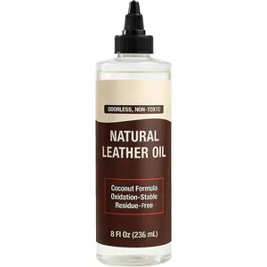 Leather Conditioner Oil - 8 Fl Oz - -Based,  Leather Conditioner for Couches,  Seats, Boots, Shoes, Jackets & Purses - , Odorless Conditioning Oil