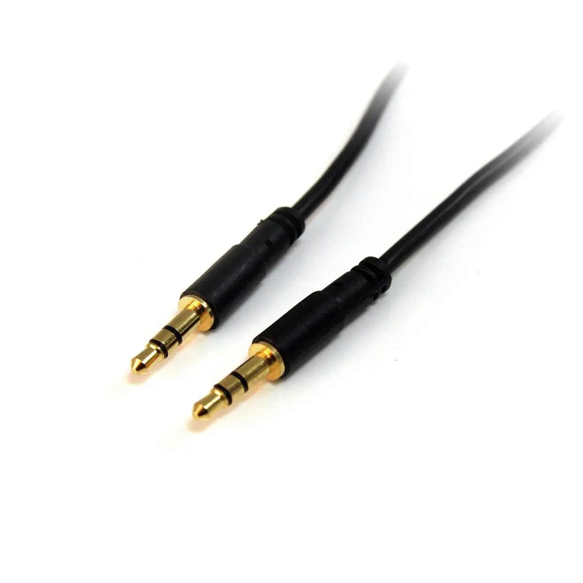 StarTech 10' Slim Stereo Audio Cable with 3.5mm Mini-Jack Male Connectors, 28 AWG