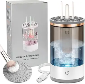 Electric Makeup Brush Cleaner - Efficient Electric Makeup Brush Cleaner Machine for Thorough Brush Cleaning, Ideal for Makeup Artists & Enthusiasts
