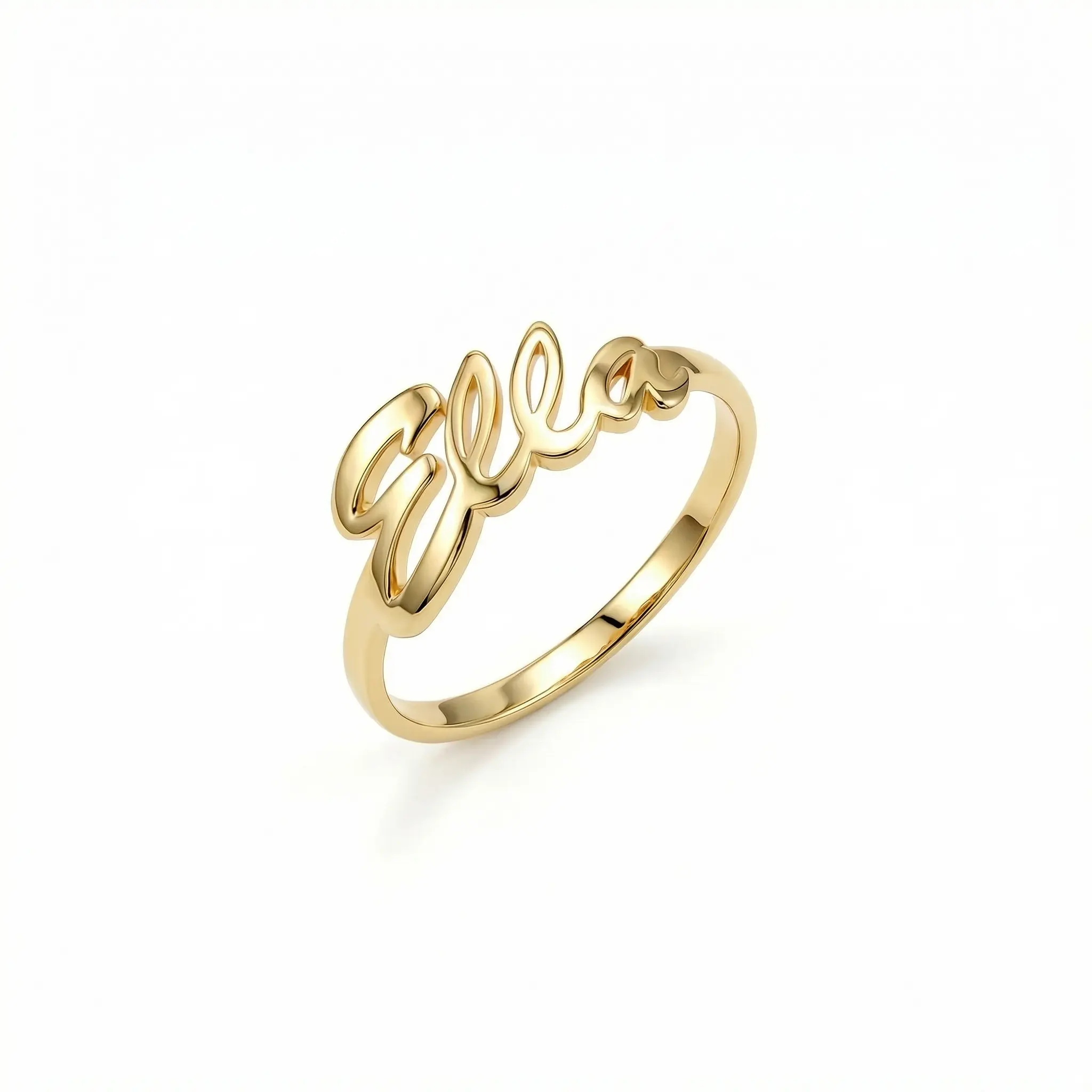 Gold Name Ring – Solid 925 Sterling Silver, Thick Real 18K Gold Plating – custom name ring, personalized jewelry, bridesmaid gift, monogram present, hypoallergenic fine jewelry – Gift for Her, Mom & Best Friend, Mother's Day, Anniversary & Birthday