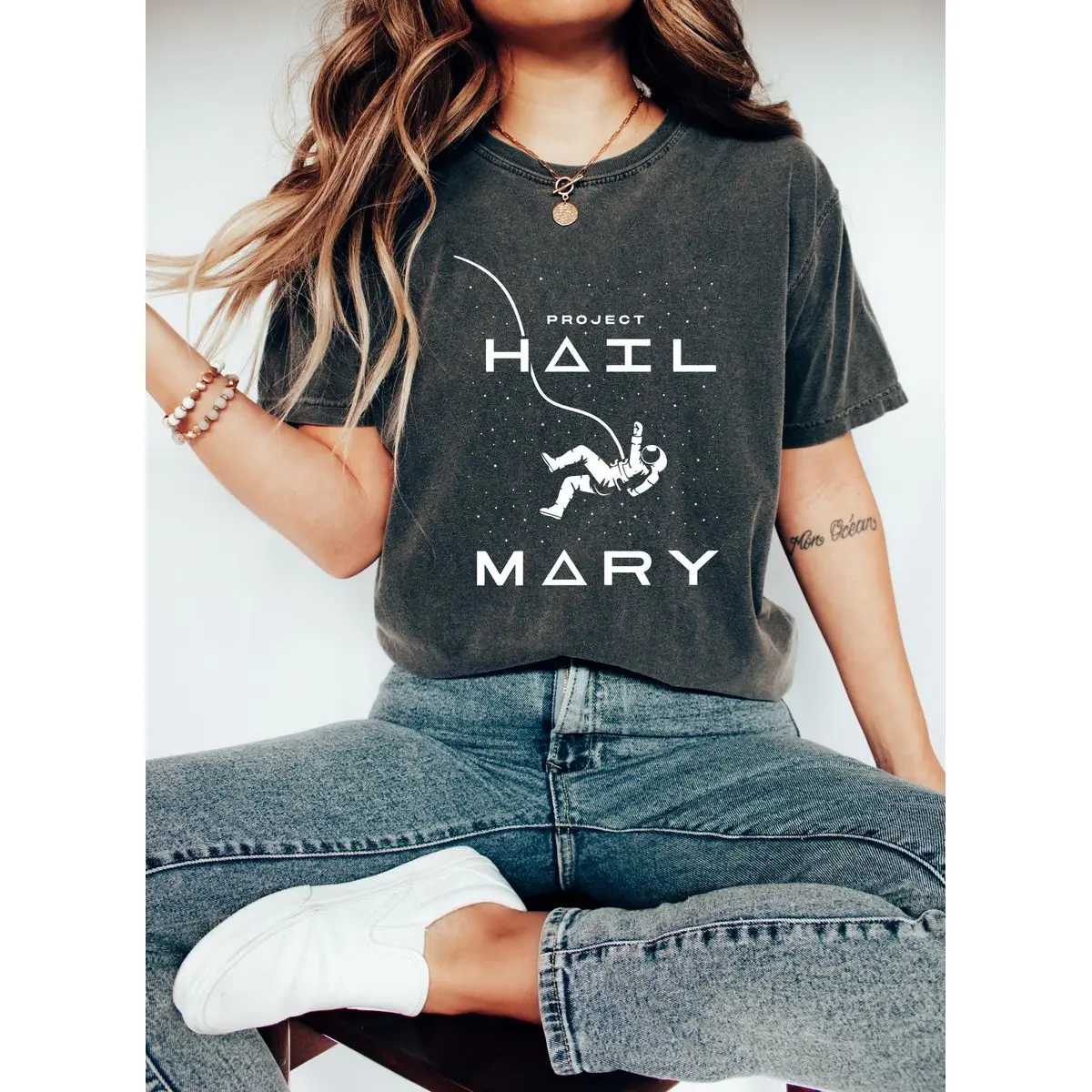 Project Hail Mary Rocky Astronaut Space T Shirt, Project Hail Mary Inspired Graphic Tee, Cute Astronomy Gift For Her, Unisex Short Sleeve Tee, Graphic Round Neck Tee